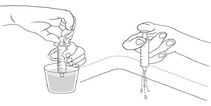 How To Take DYANAVEL XR Amphetamine Step 10: Clean Oral Dosing Dispenser